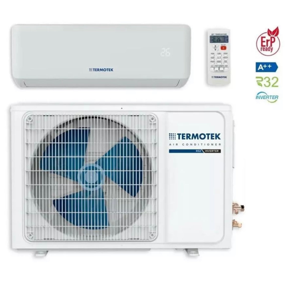 Condizionatore Climatizzatore Inverter TERMOTEK AirPlus 9000 BTU – Wi-Fi Ready, A++ R32