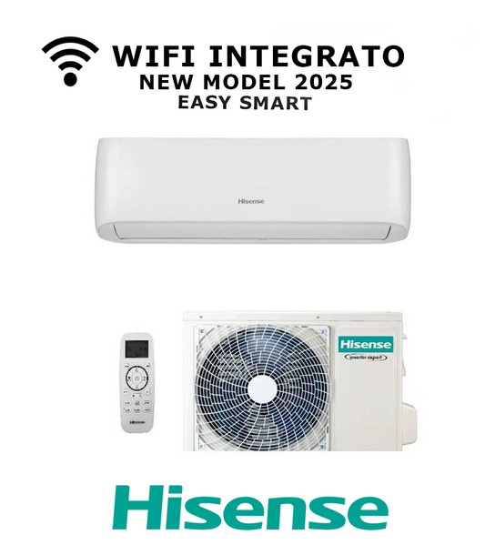 Condizionatore Climatizzatore Hisense Monosplit Easy Smart 12000 btu CA35MR0BG WI-FI Integrato Inverter R-32 Classe A++